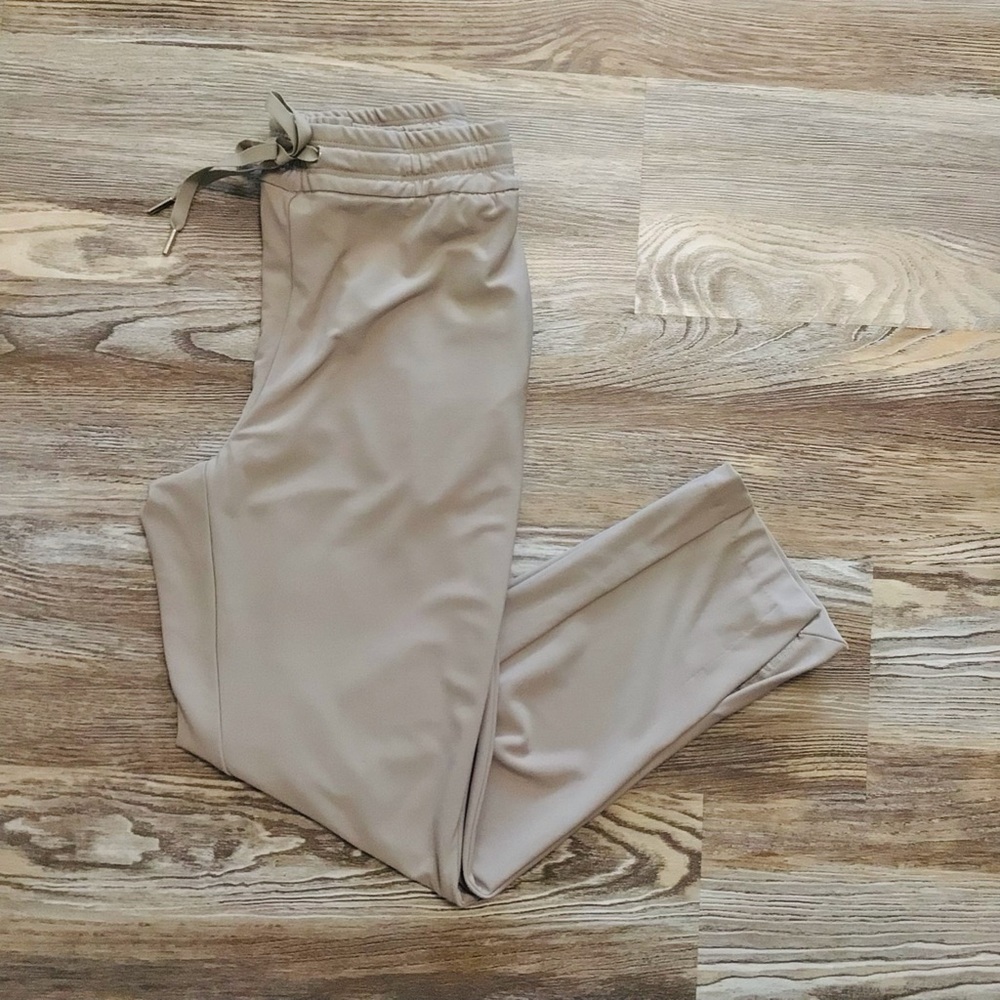 Joie Taupe High Rise Knit Pull On Split Hem Slim Tapered Leg Pants XS